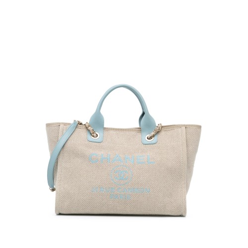 Chanel Small Canvas Deauville Satchel