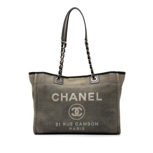 Chanel Small Canvas Deauville Tote