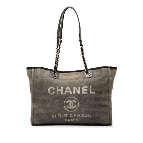 Chanel Small Canvas Deauville Tote