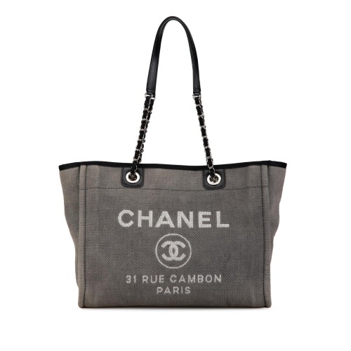 Chanel Small Canvas Deauville Tote