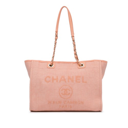 Chanel Small Canvas Deauville Tote