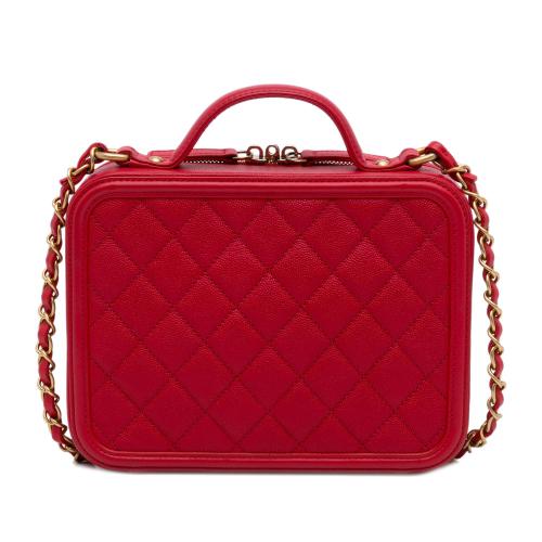 Chanel Small Caviar CC Filigree Vanity Bag