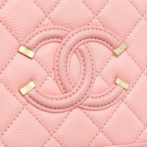 Chanel Small Caviar CC Filigree Vanity Bag