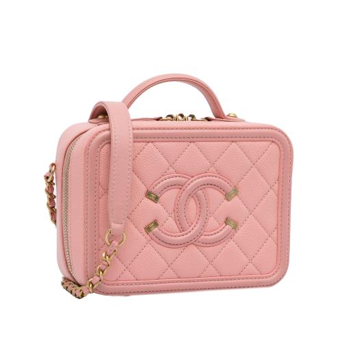 Chanel Small Caviar CC Filigree Vanity Bag