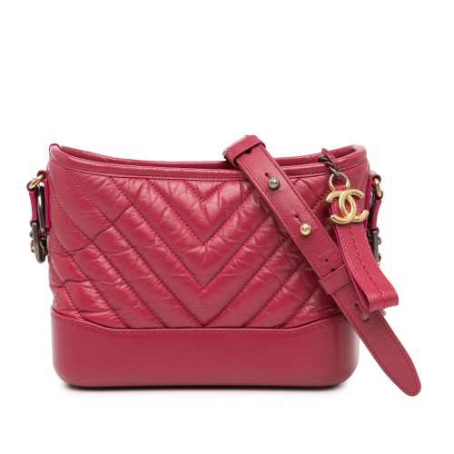 Chanel Small Chevron Aged Calfskin Gabrielle Crossbody