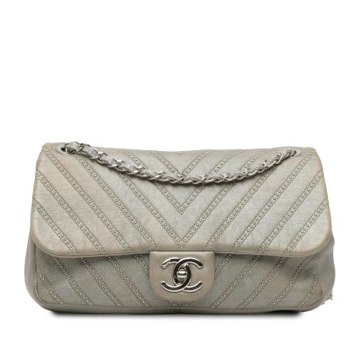 Chanel Small Chevron Calfskin Stud Wars Flap