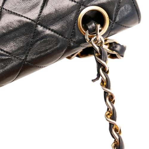 Chanel Small Classic Lambskin Leather Double Flap Bag