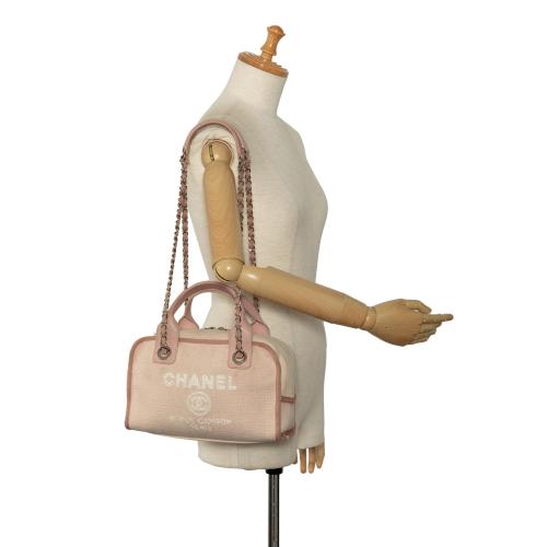 Chanel Small Deauville Bowling Satchel