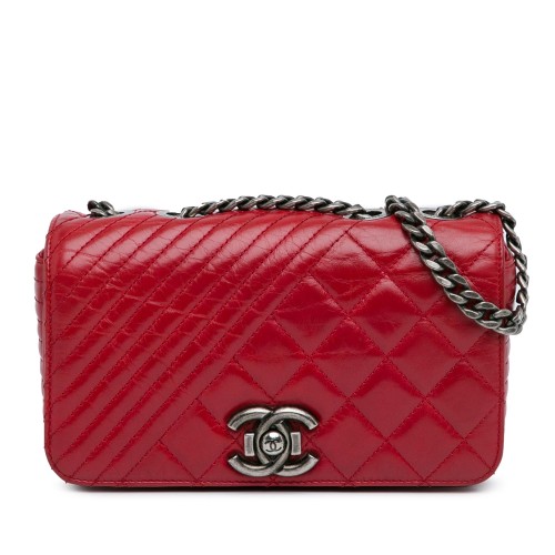 Chanel Small Glazed Calfskin Coco Boy Flap