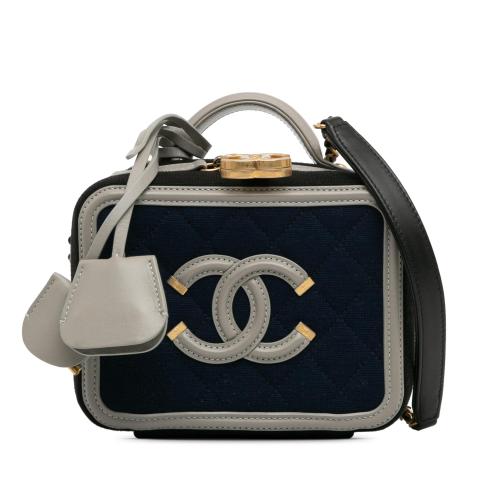 Chanel Small Jersey CC Filigree Vanity Case