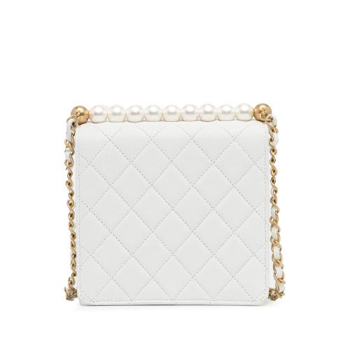 Chanel Small Lambskin Chic Pearls Flap