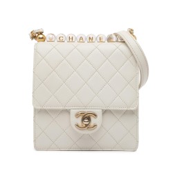 Chanel Small Lambskin Chic Pearls Flap