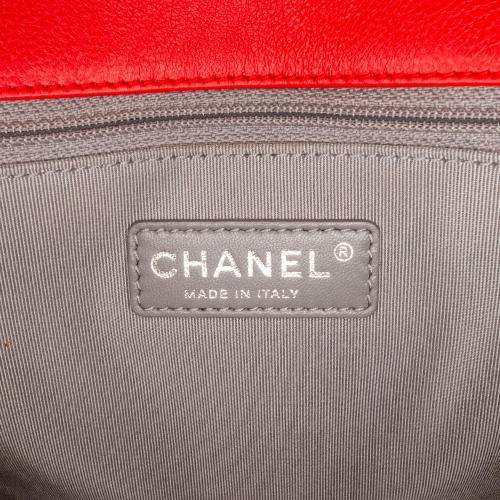 Chanel Small Lambskin Double Stitch Boy Flap