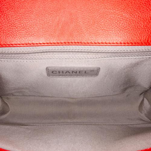 Chanel Small Lambskin Double Stitch Boy Flap