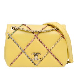 Chanel Small Lambskin Entwined Chain Flap