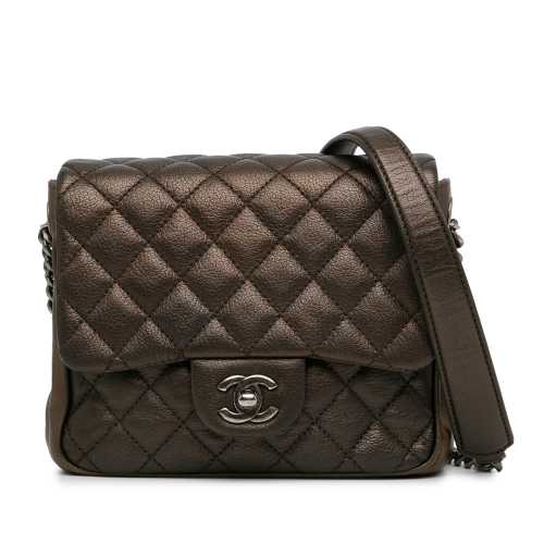 Chanel Small Metallic Goatskin Rock in Rome Flap