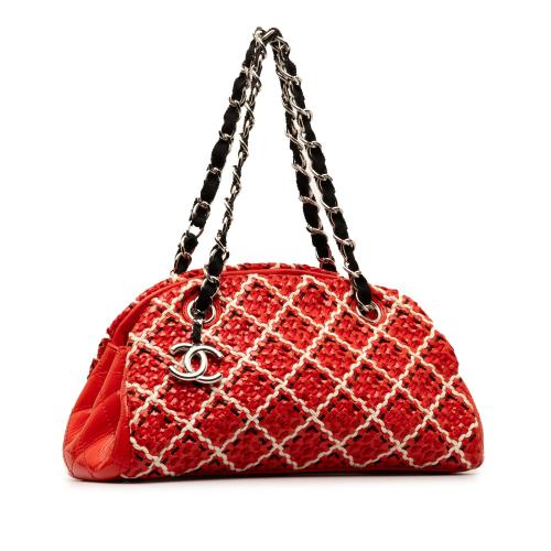 Chanel Small Patent Stitch Just Mademoiselle Bowling Bag