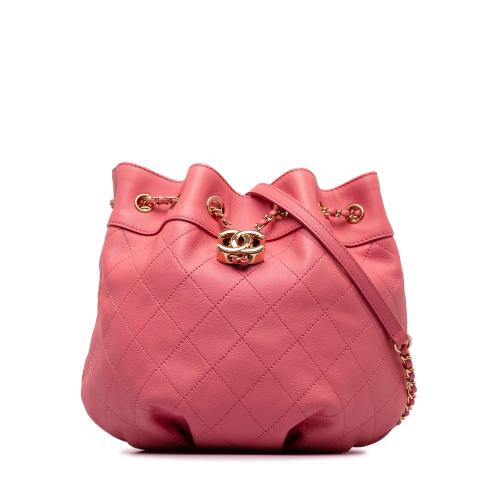 Chanel Small Quilted Calfskin Bucket Bag