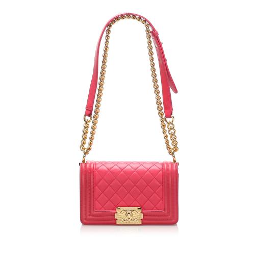 Chanel Small Quilted Lambskin Boy Bag