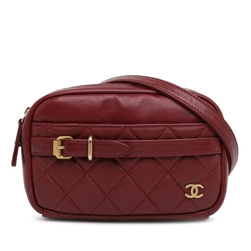 Chanel Small Quilted Lambskin Buckle Camera Bag