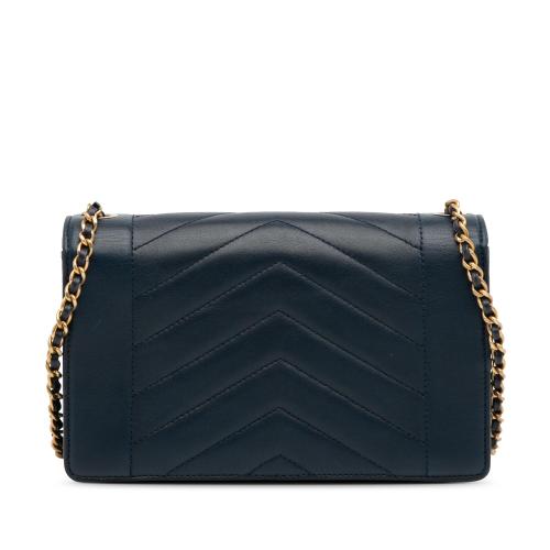 Chanel Small Reversed Chevron Lambskin Flap