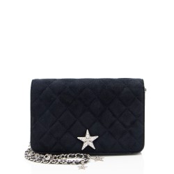 Chanel Suede Cocostellar Wallet on Chain