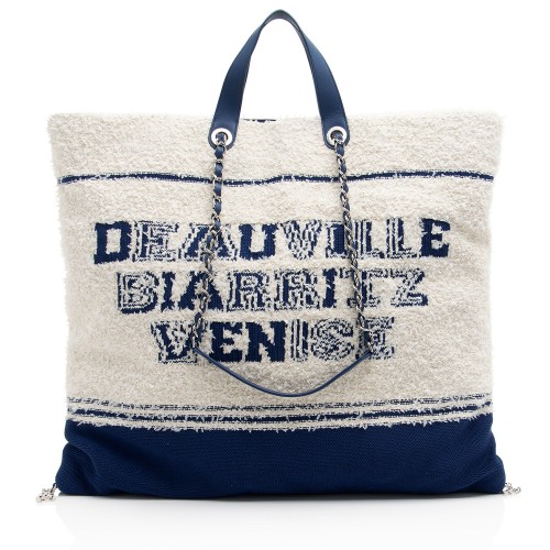 Chanel Terry Cloth Deauville BIarritz Tote