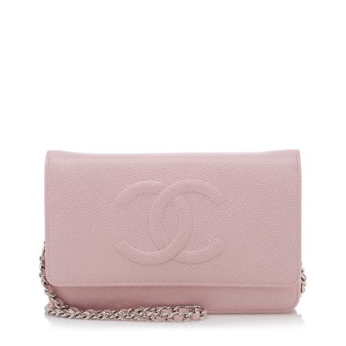 Chanel Caviar Leather Timeless CC Wallet on Chain