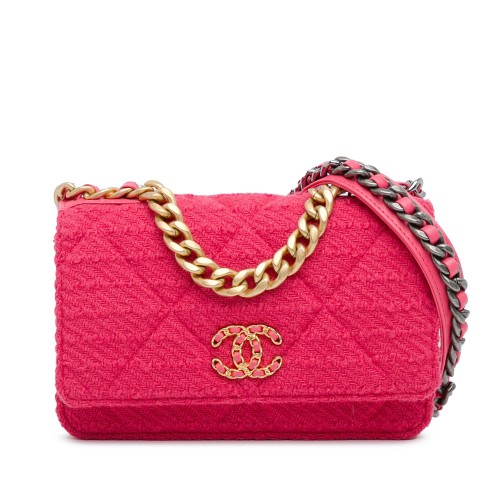 Chanel Tweed 19 Wallet On Chain