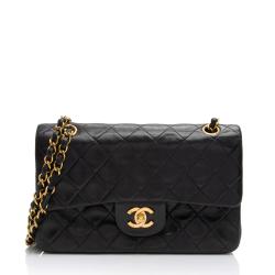 Chanel Vintage Lambskin Classic Small Double Flap Bag