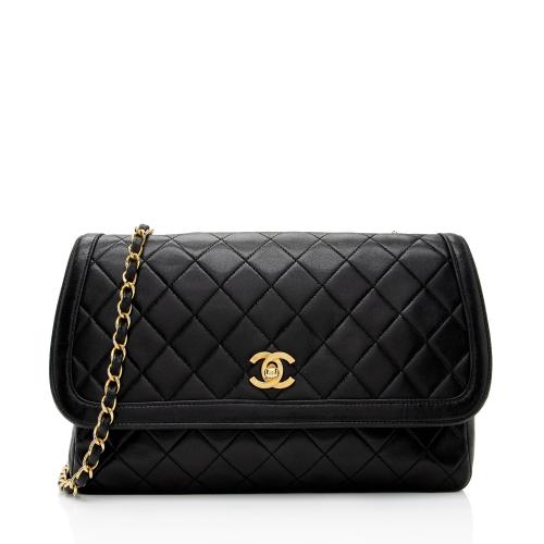 Chanel Vintage Lambskin Medium Single Flap Bag