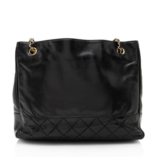 Chanel Vintage Quilted Lambskin Tote