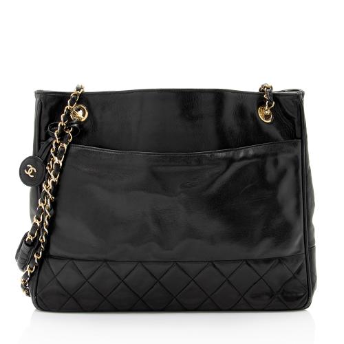 Chanel Vintage Quilted Lambskin Tote