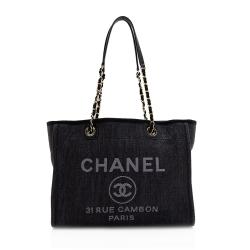 Chanel Woven Straw Deauville Small Tote