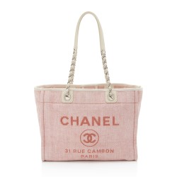 Chanel Woven Straw Deauville Small Tote