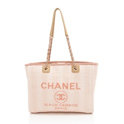 Chanel Woven Straw Deauville Small Tote