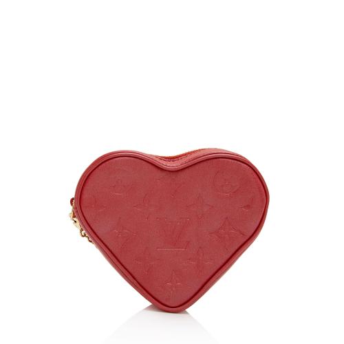 Louis Vuitton Monogram Lambskin Sac Coueur Heart on Chain