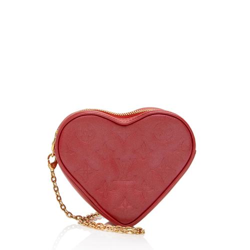 Louis Vuitton Monogram Lambskin Sac Coueur Heart on Chain