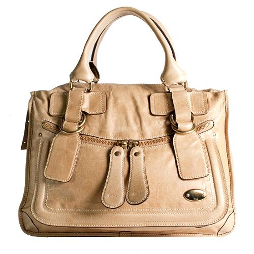 Chloe Bay Leather Satchel Handbag