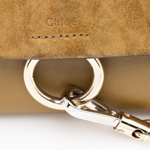 Chloe Calfskin Suede Faye Mini Shoulder Bag