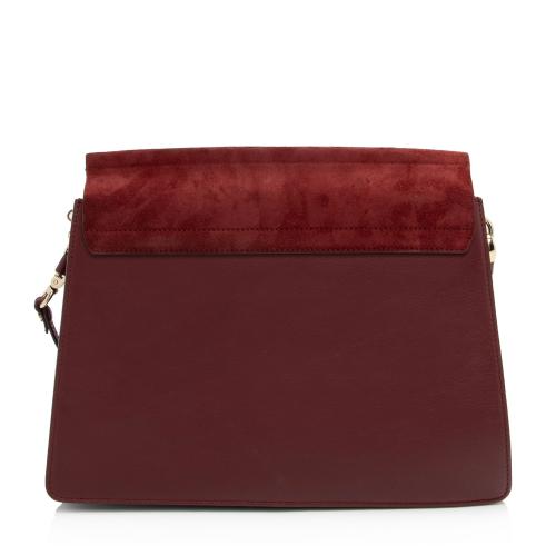 Chloe Calfskin Suede Faye Medium Shoulder Bag