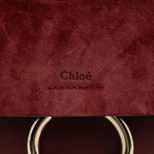 Chloe Calfskin Suede Faye Medium Shoulder Bag