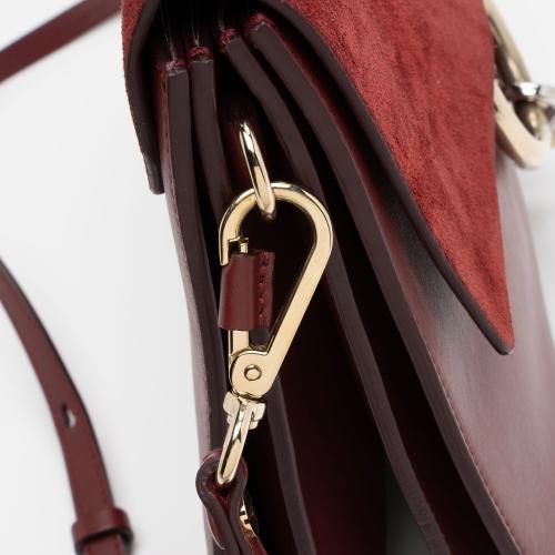 Chloe Calfskin Suede Faye Medium Shoulder Bag