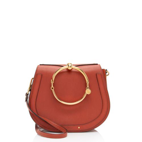 Chloe Calfskin Suede Nile Medium Bracelet Bag