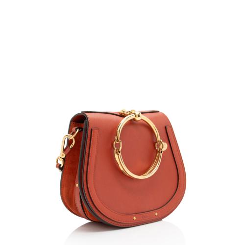 Chloe Calfskin Suede Nile Medium Bracelet Bag