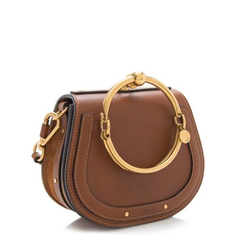 Chloe Calfskin Suede Nile Small Bracelet Bag