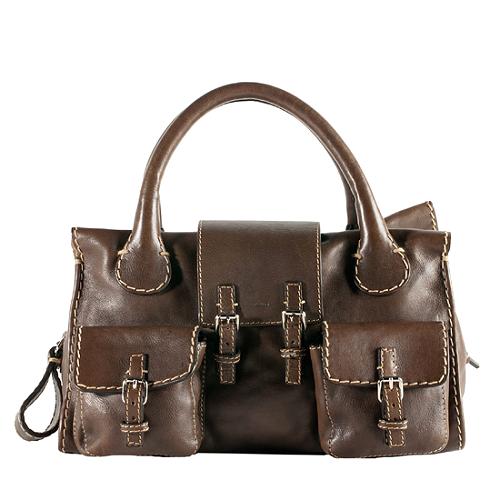 Chloe Edith Double Pocket Satchel Handbag