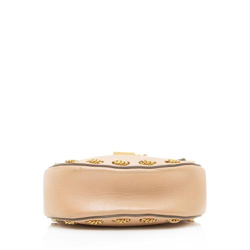 Chloe Lambskin Drew Chain Embellished Mini Shoulder Bag