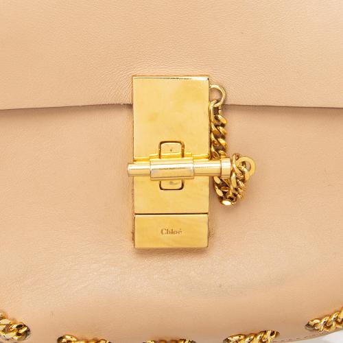 Chloe Lambskin Drew Chain Embellished Mini Shoulder Bag