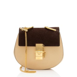 Chloe Lambskin Suede Drew Mini Shoulder Bag